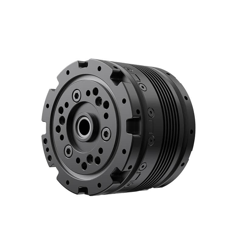 D90N20 — MagicLab D90N20 motor module angled view, black cylindrical actuator with front mounting flange