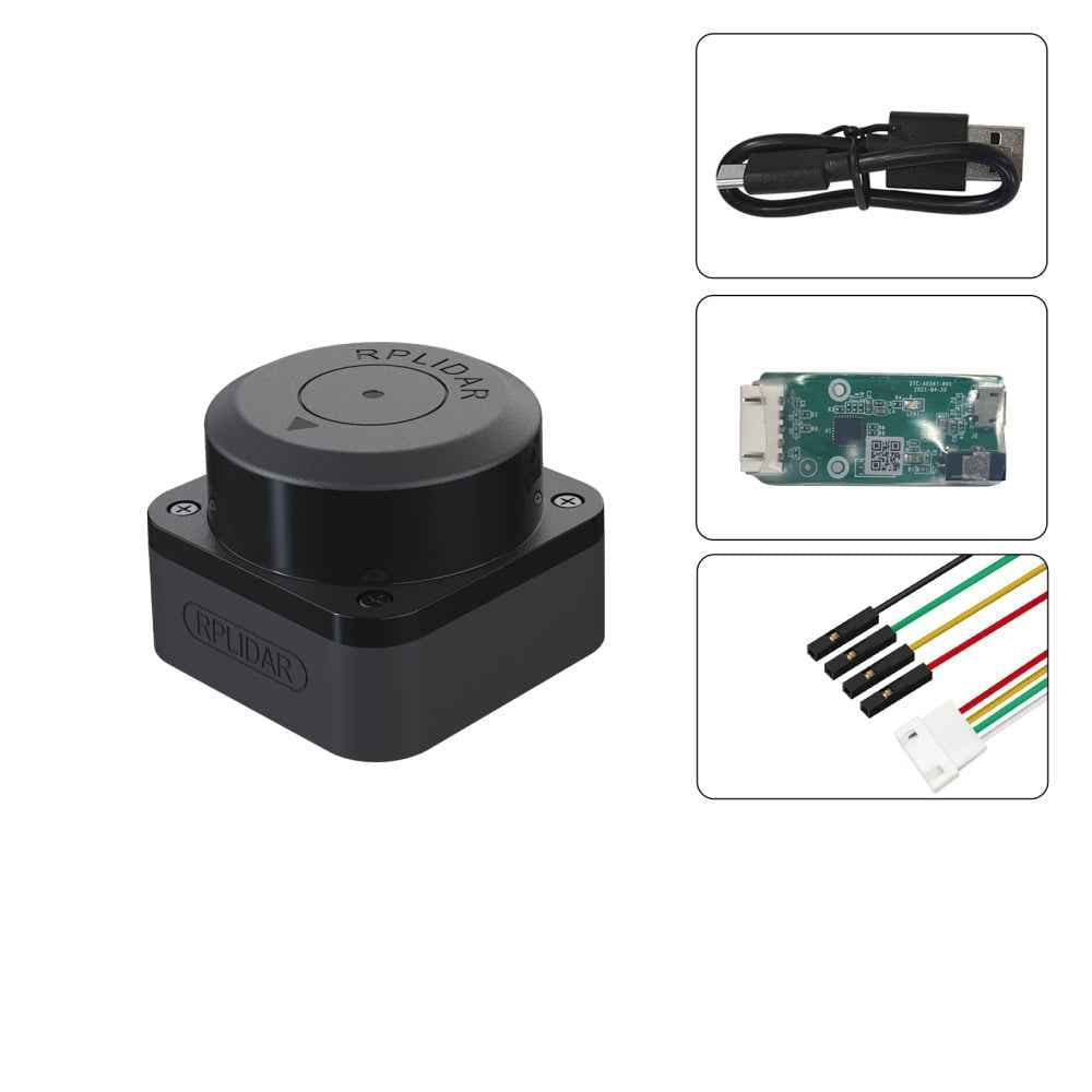 12Meter — RPLidar C1 - 360° 12Meter Lidar Scanner - Seamless switching of A1M8 - DTOF Lidar Sensor UAV Drone
